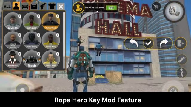 Rope Hero 2 Mod Apk key mod feature