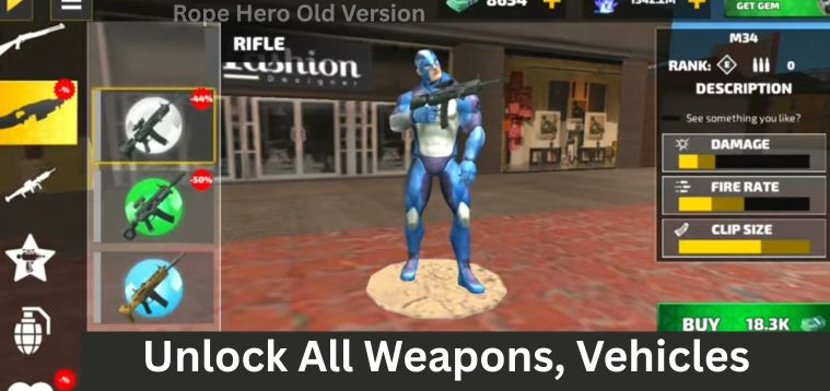 Unlock all weapons and vehicles 